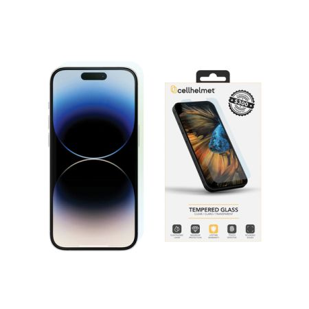 cellhelmet Temp-i15-61Pro-300 Tempered Glass Screen Protector with $300 Coverage (iPhone 15 Pro)
