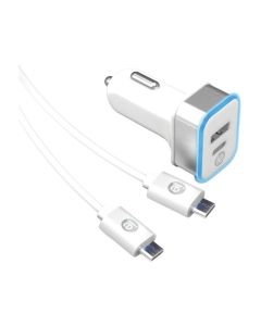 iEssentials IEN-PCC-31A1C 3.4-Amp USB and USB-C Car Charger with Charge and Sync