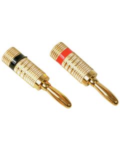 RCA AH10R Deluxe Banana Plugs, 2 pk