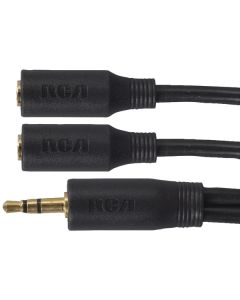 RCA AH202DR 3.5mm Stereo Headphone Y-Adapter