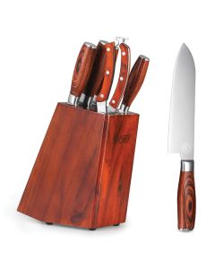 5PC KNIFE SET WITH BLOCK